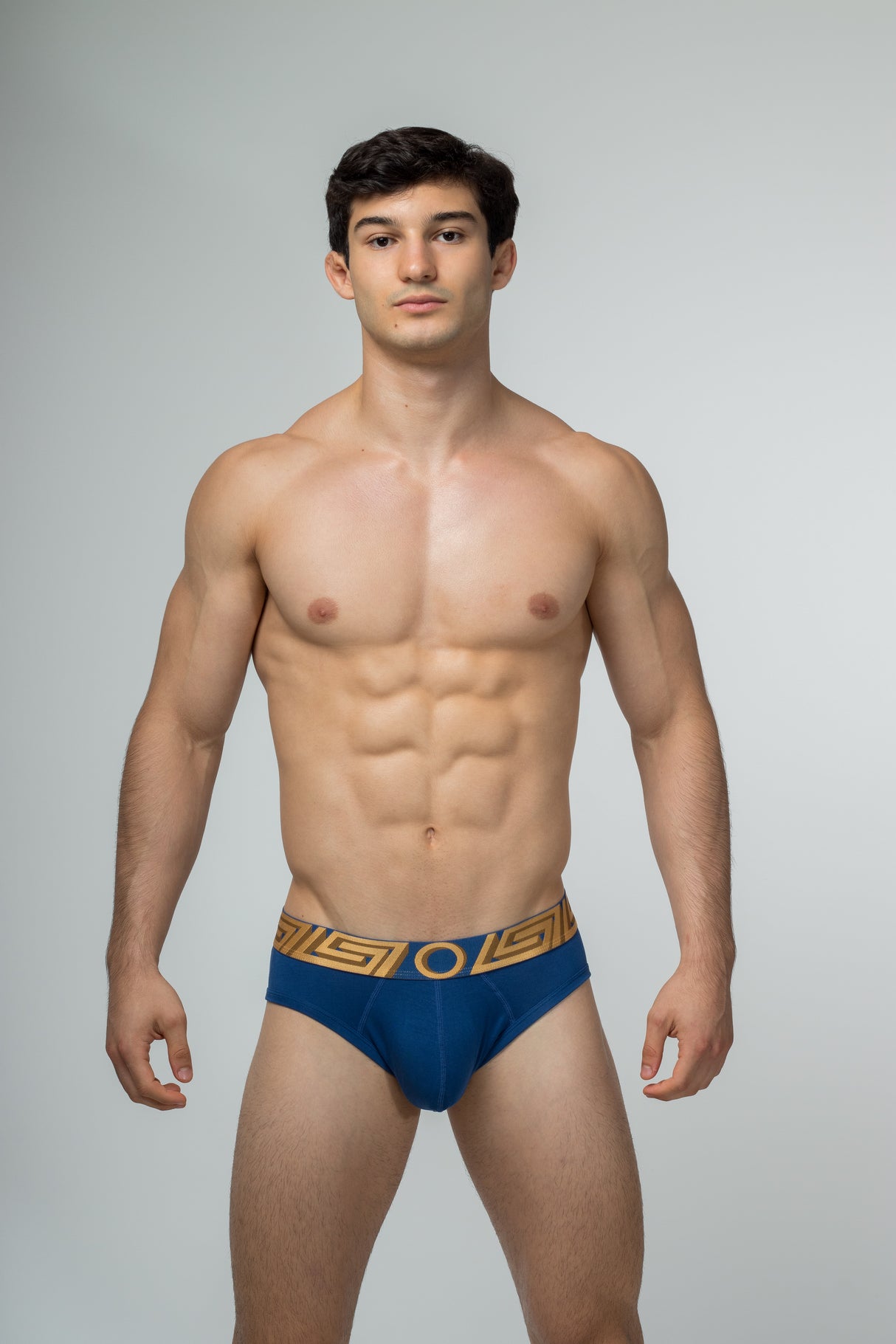 O MY GOD Padded Brief Blue