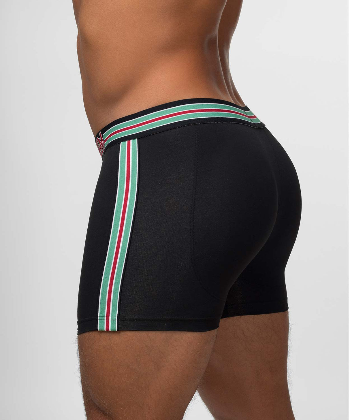 VARSITY Padded Boxer Brief Black