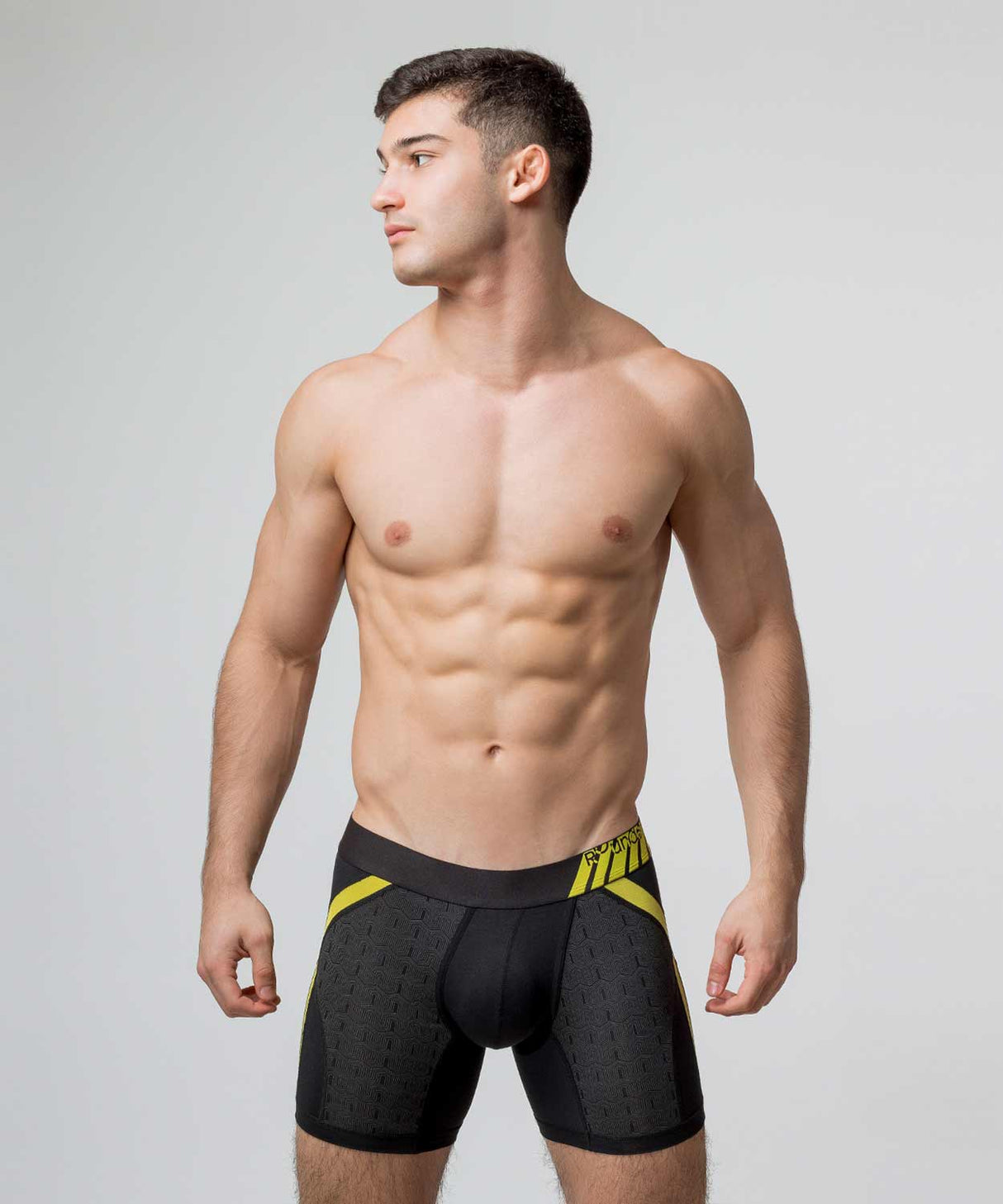 RACING TEAM Anatomic Boxer Brief Racing Black & Yellow