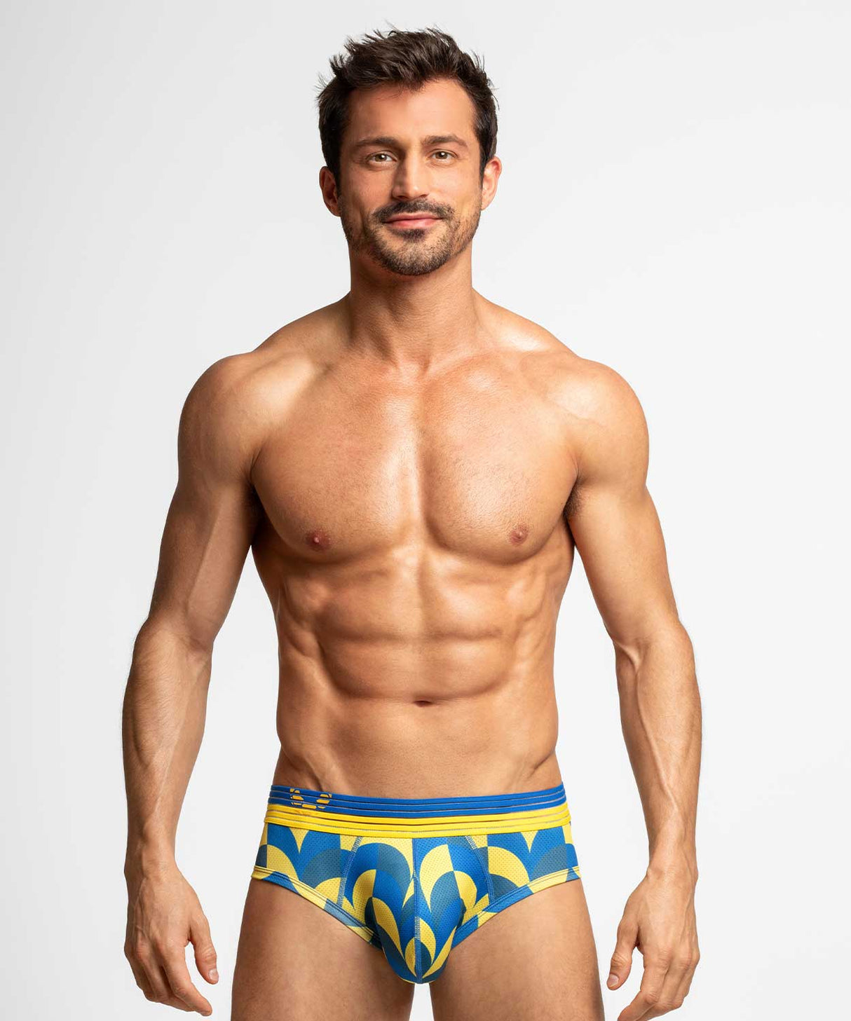 SOCCER EDITION Padded Brief Blue Yellow Ukraine