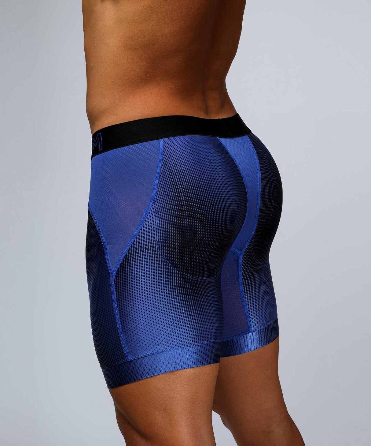 WORKOUT Padded Boxer Brief Blue