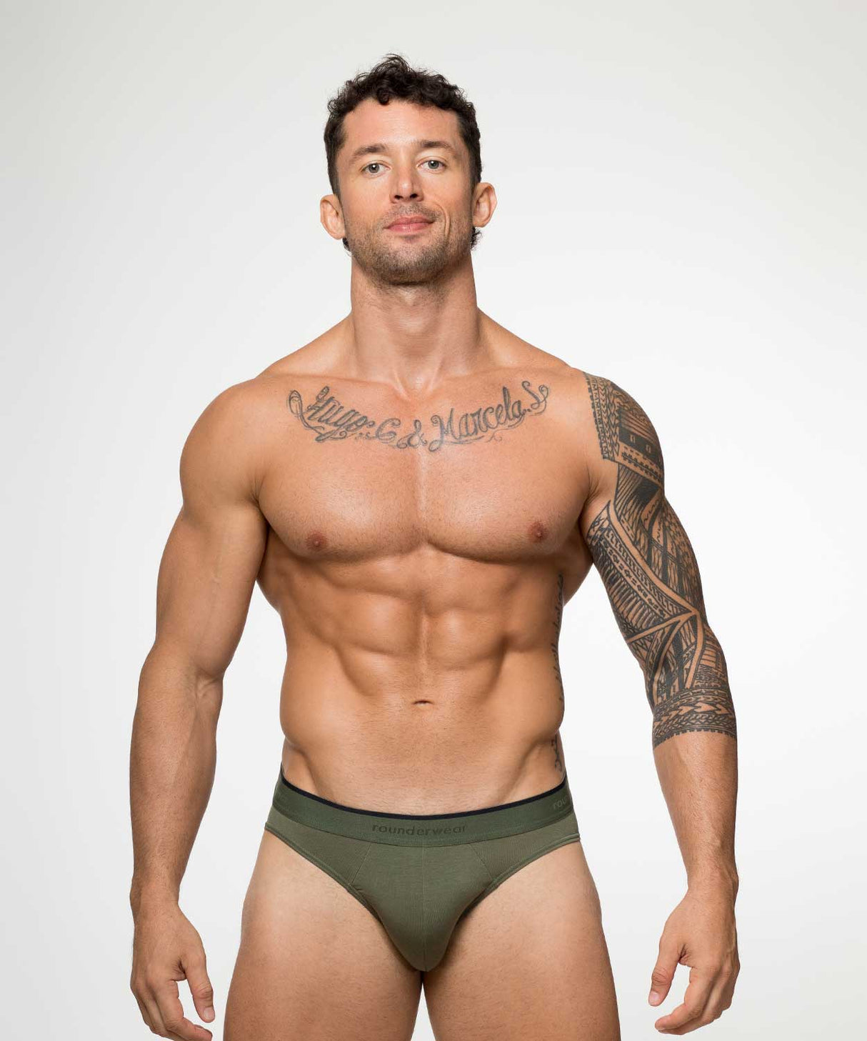 Essentials Modal Brief Olive Green