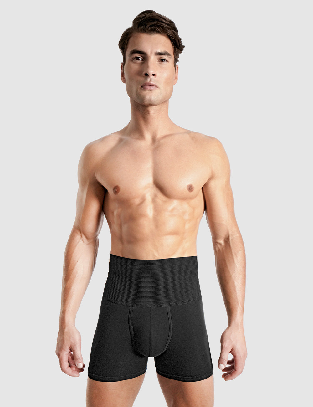 Men's Padded Shorts Boxer Underwear Tummy Control High Waist Body Shaper  Pants