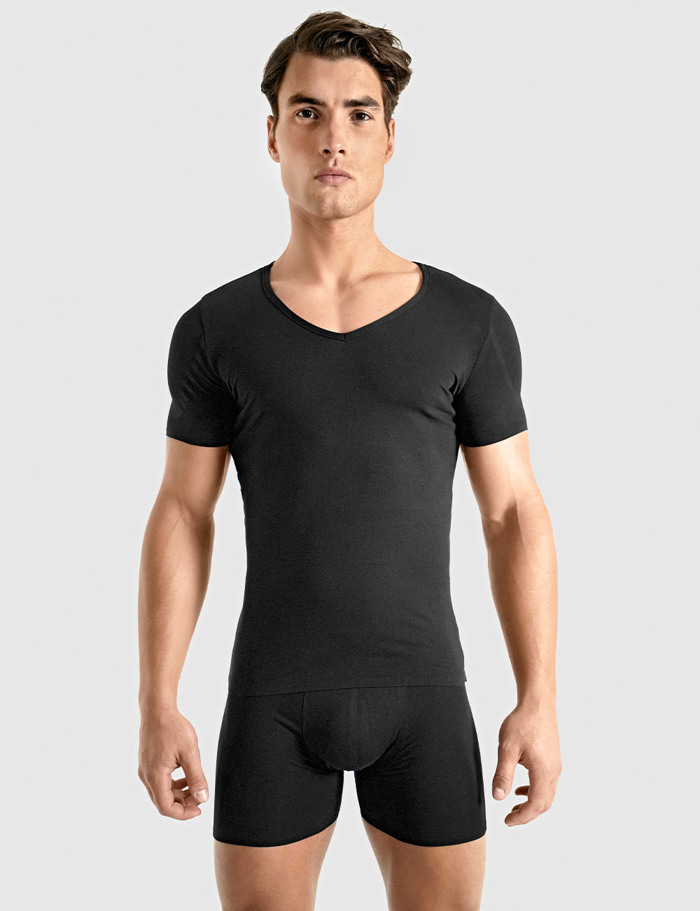 Rounderbum Padded Fusion Shoulder T-Shirt Black Large