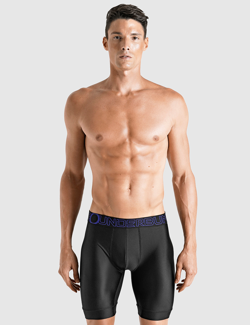 Men's Breathable Lightweight Micro-Mesh Long Leg Boxer Briefs