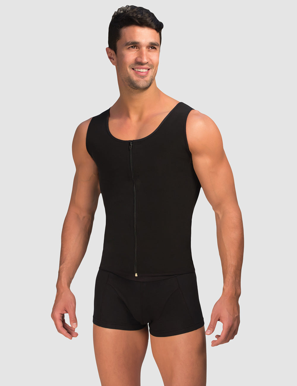 Cotton Spandex Muscle Shirt, Men's Compression Garments