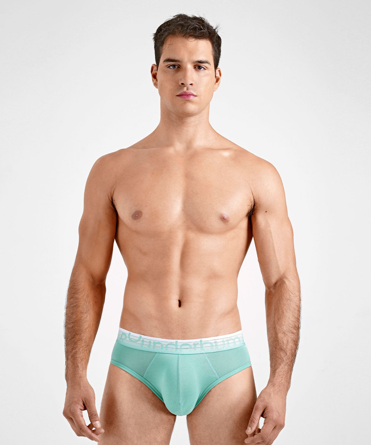SUNSET Padded Brief Green