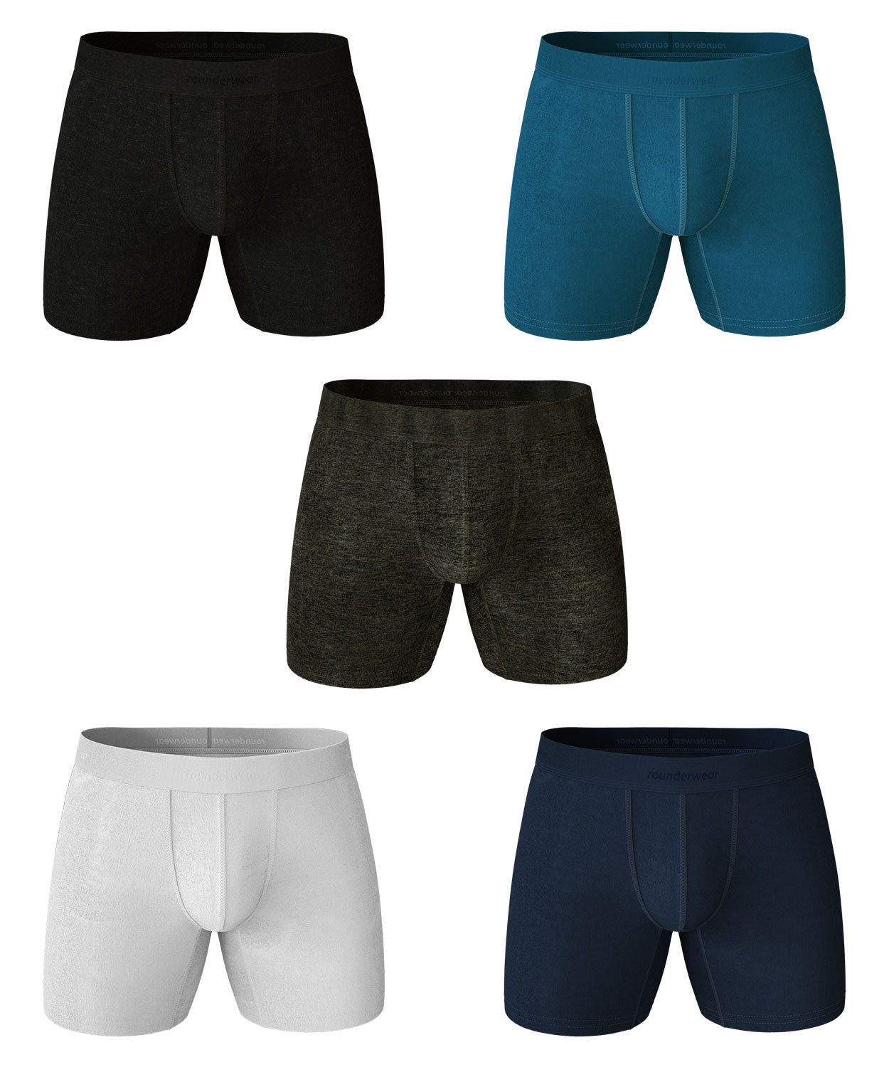 Essentials Cotton Boxer Brief 5-Pack – Rounderbum LLC