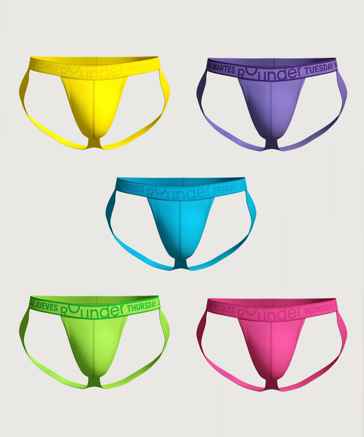 New Jockstrap 5-Pack Multicolor