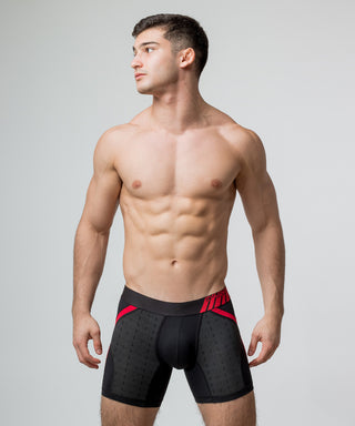 RACING TEAM Anatomic Boxer Brief Black & Red