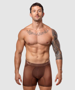 SEXY NIGHTS Anatomic Boxer Brief Brown