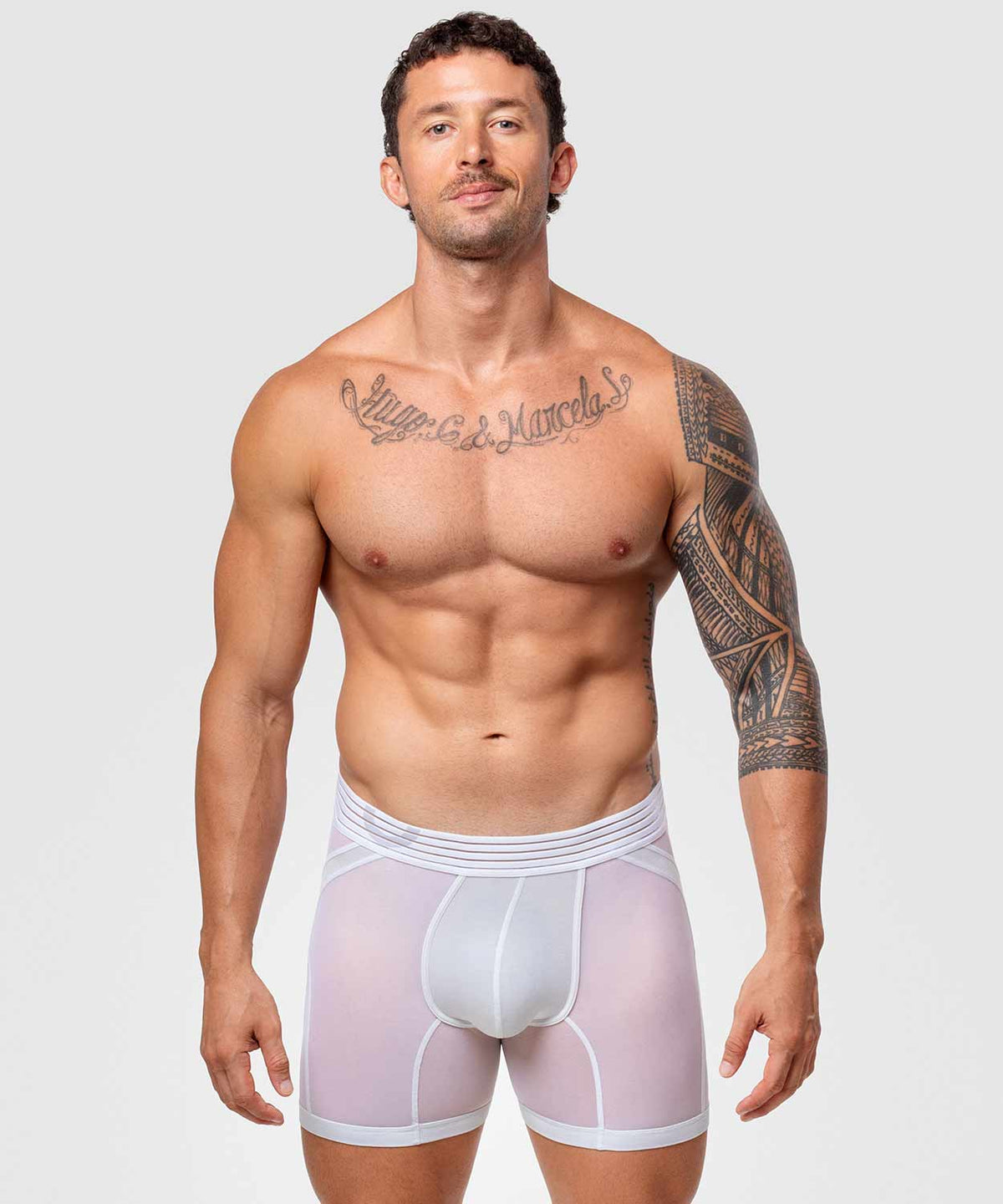 SEXY NIGHTS Anatomic Boxer Brief White