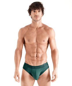 HERO GREEN Padded Brief + Smart Package Cup Green