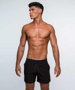 H2O Relaxed Padded Swim Short Black