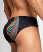 H2O WAVEFORM PRIDE Padded + Package Swim Brief Pride Black