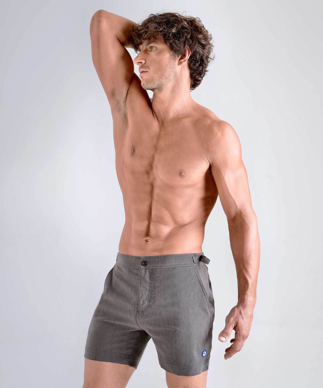 H2O Classic Padded Swim Short Dark Gray