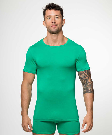 Essentials Bamboo T-Shirt Crew Neck Green