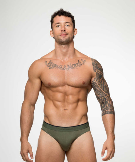 Essentials Modal Brief Olive Green