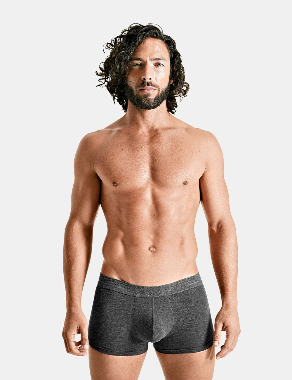 Padded Boxer Trunk + Smart Package Cup Heather Charcoal