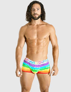 PRIDE-DYE Padded Boxer Trunk White Large