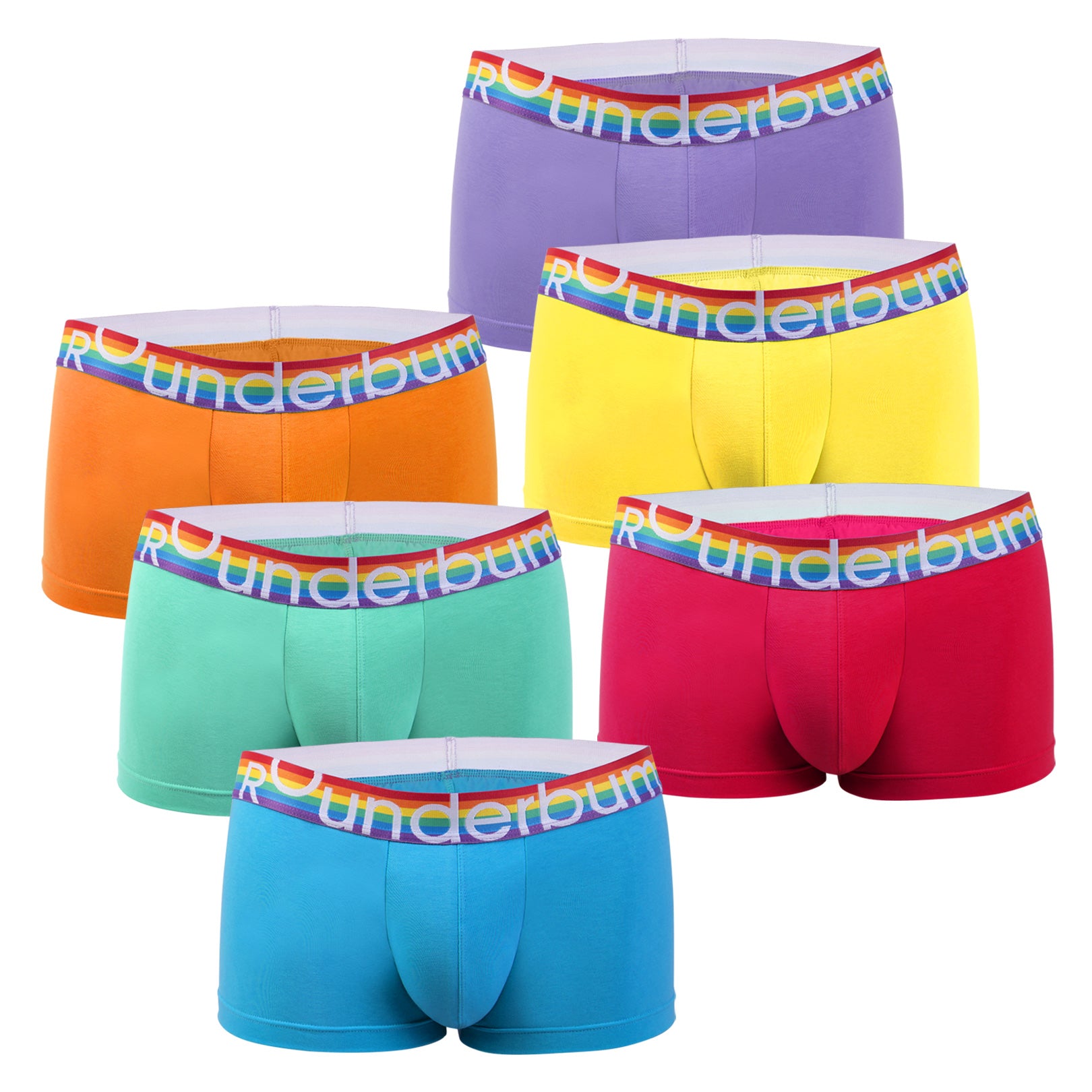 RETRO PRIDE Lift Trunk 6Pack Multicolor Small