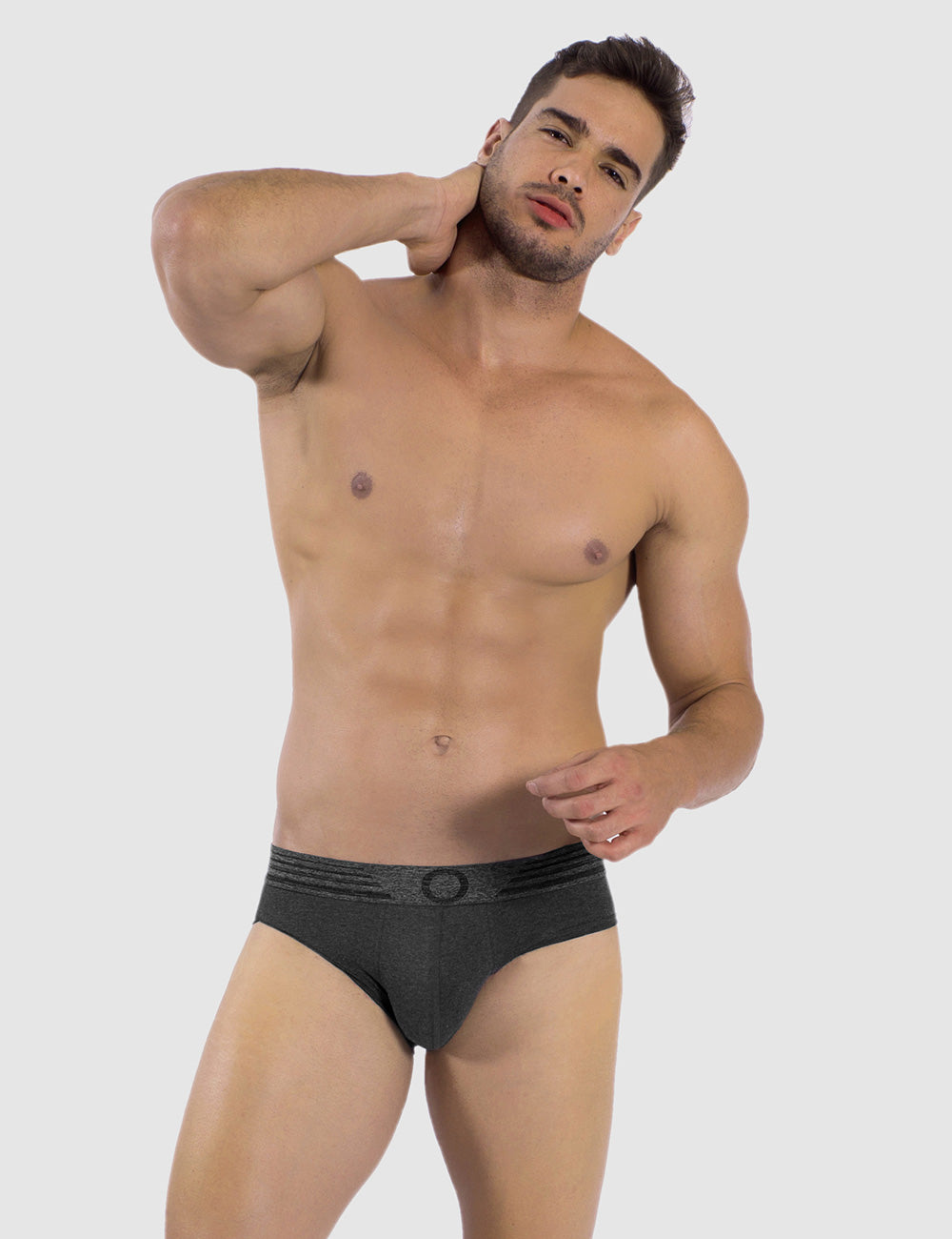 O-Line Package Brief Heather-Charcoal