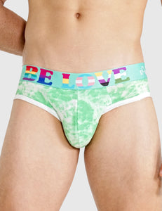 BE LOVE Jock Brief Green Large