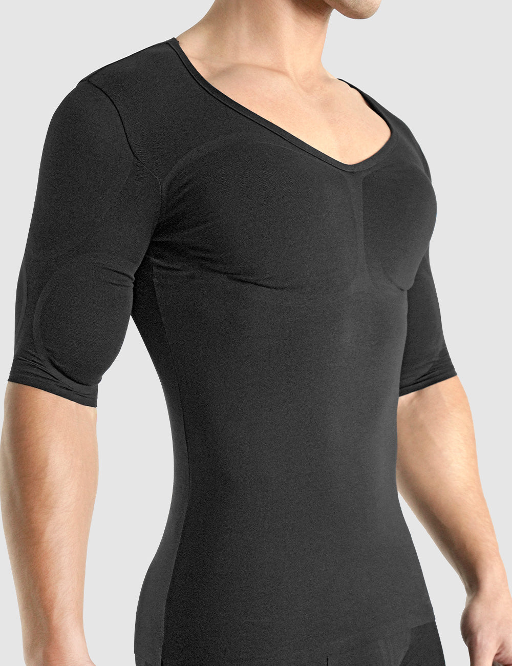 Rounderbum Men's Padded Muscle Shirt - Black