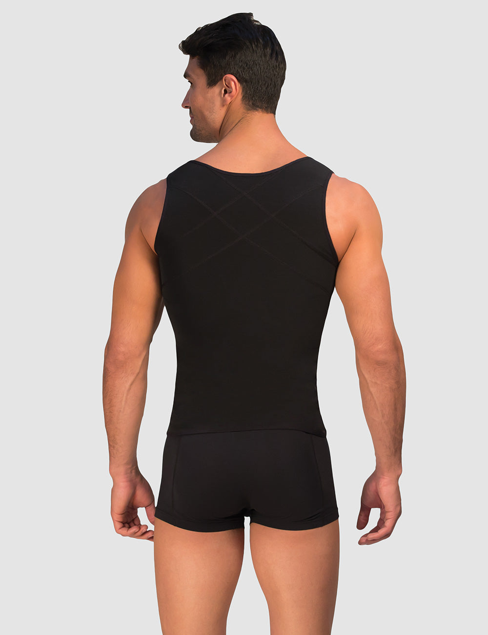 Compression Body Sculpting Underwear Vest with Hook and Zipper for