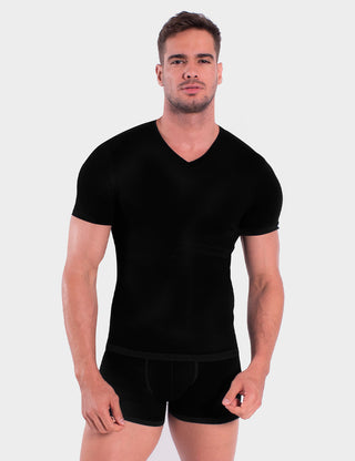Cotton Compression T-Shirt Black