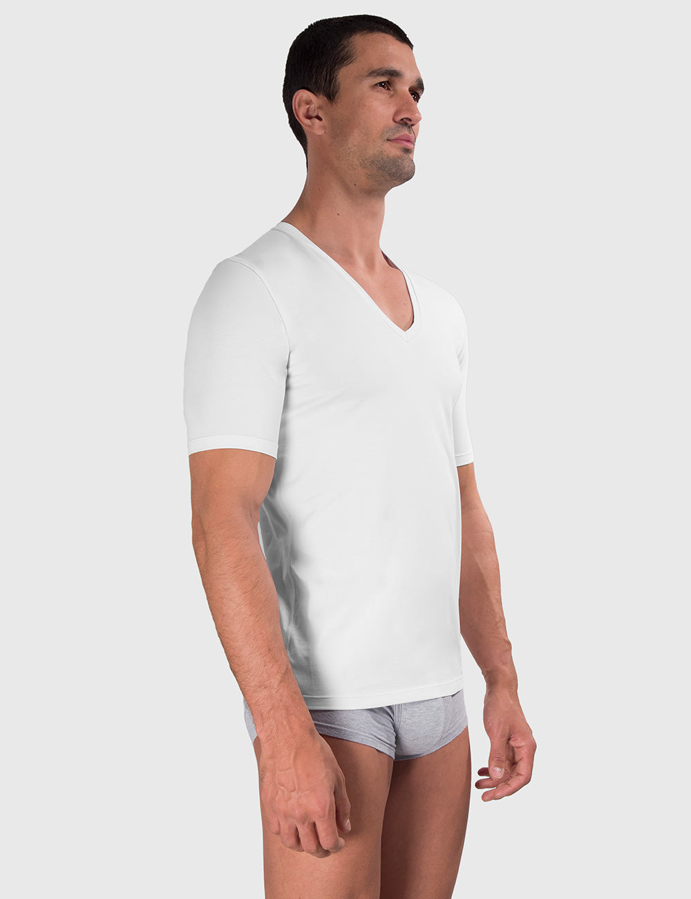 Slim Fit Cotton Compression V-Neck Undershirt – Rounderbum LLC