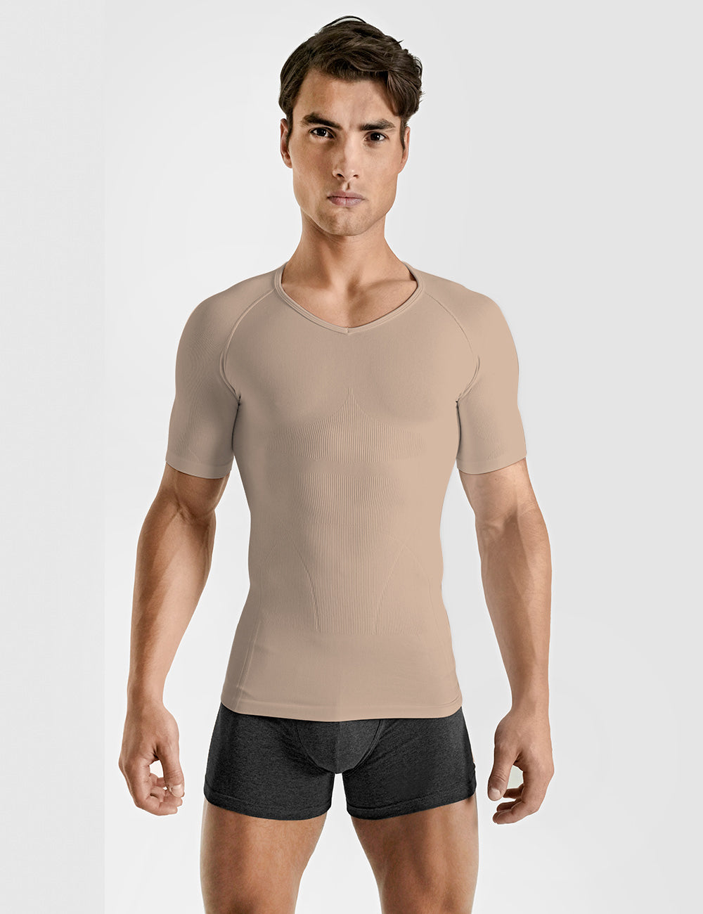 Seamless Compression T-Shirt Nude X-Large